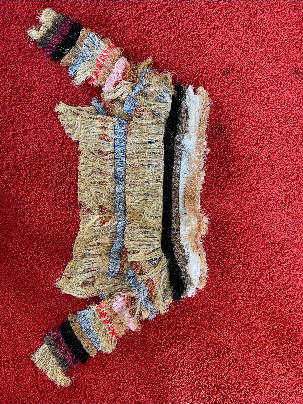 Vivienne Westwood RED LABEL Bolero Fringe Hippie Jacket Beige/Grey Stripes SS17 - Picture 8 of 13